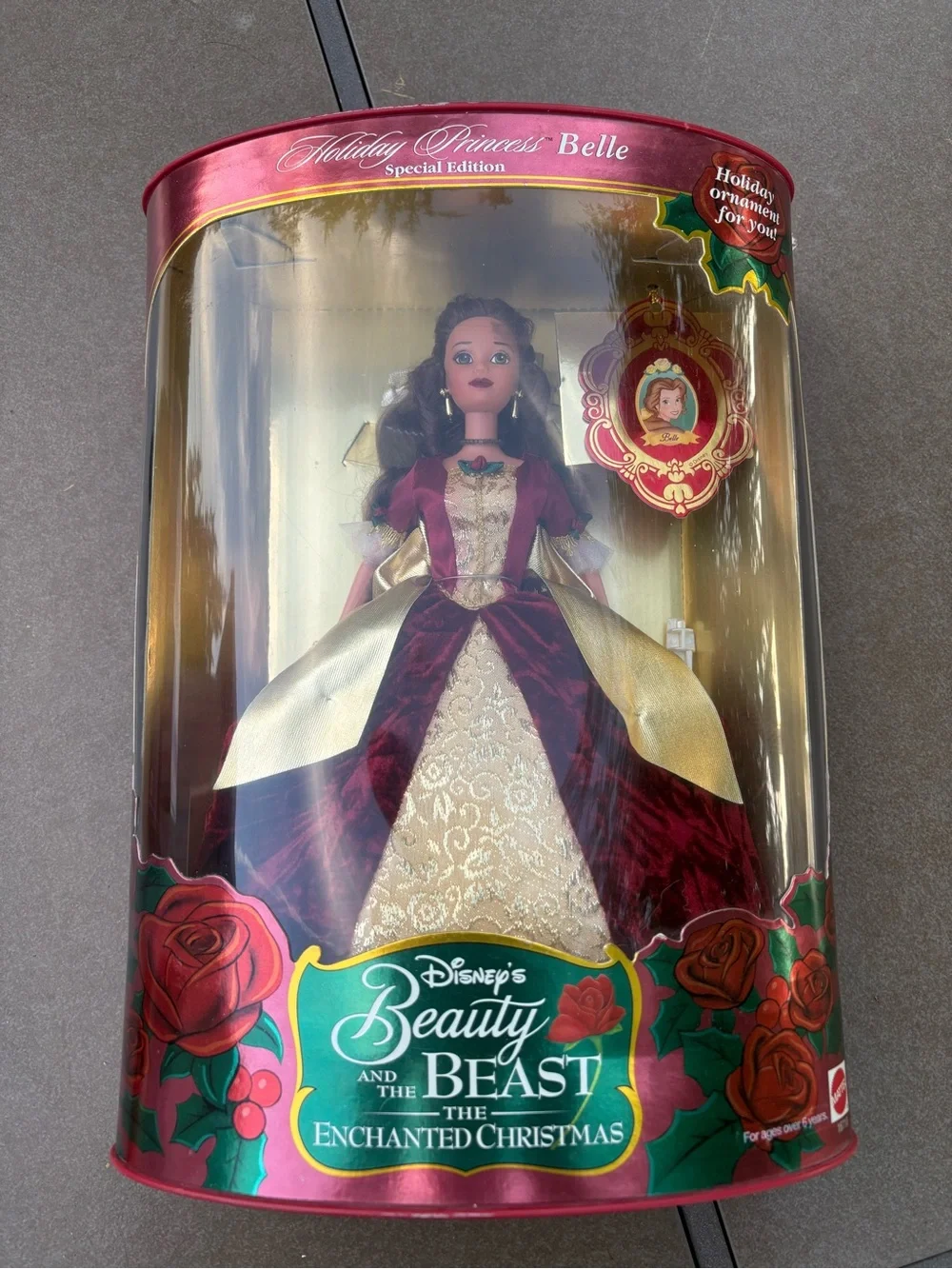 NEW Mattel Collectible Beauty & The Beast Holiday Princess Belle Barbie 1997